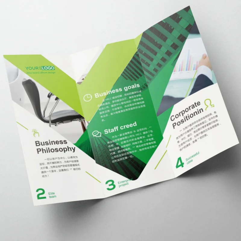 Folded Flyer Printing Service, livreto barato, Mailers, trajes, folhas, impressão