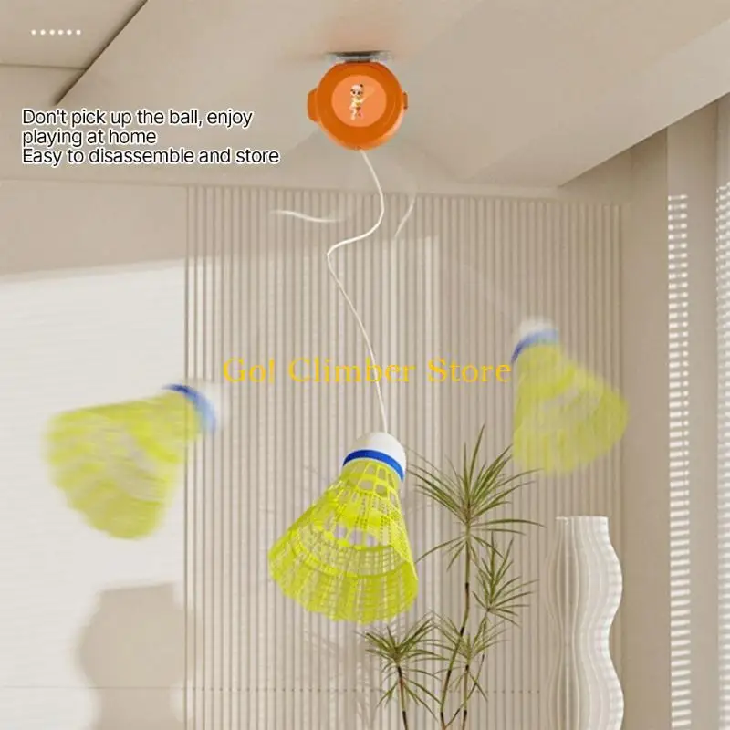 

Q84C Professional Badminton Trainer Self Study Practice Stretch Badminton Rebounds Training Single Accompanying Exercise Tool