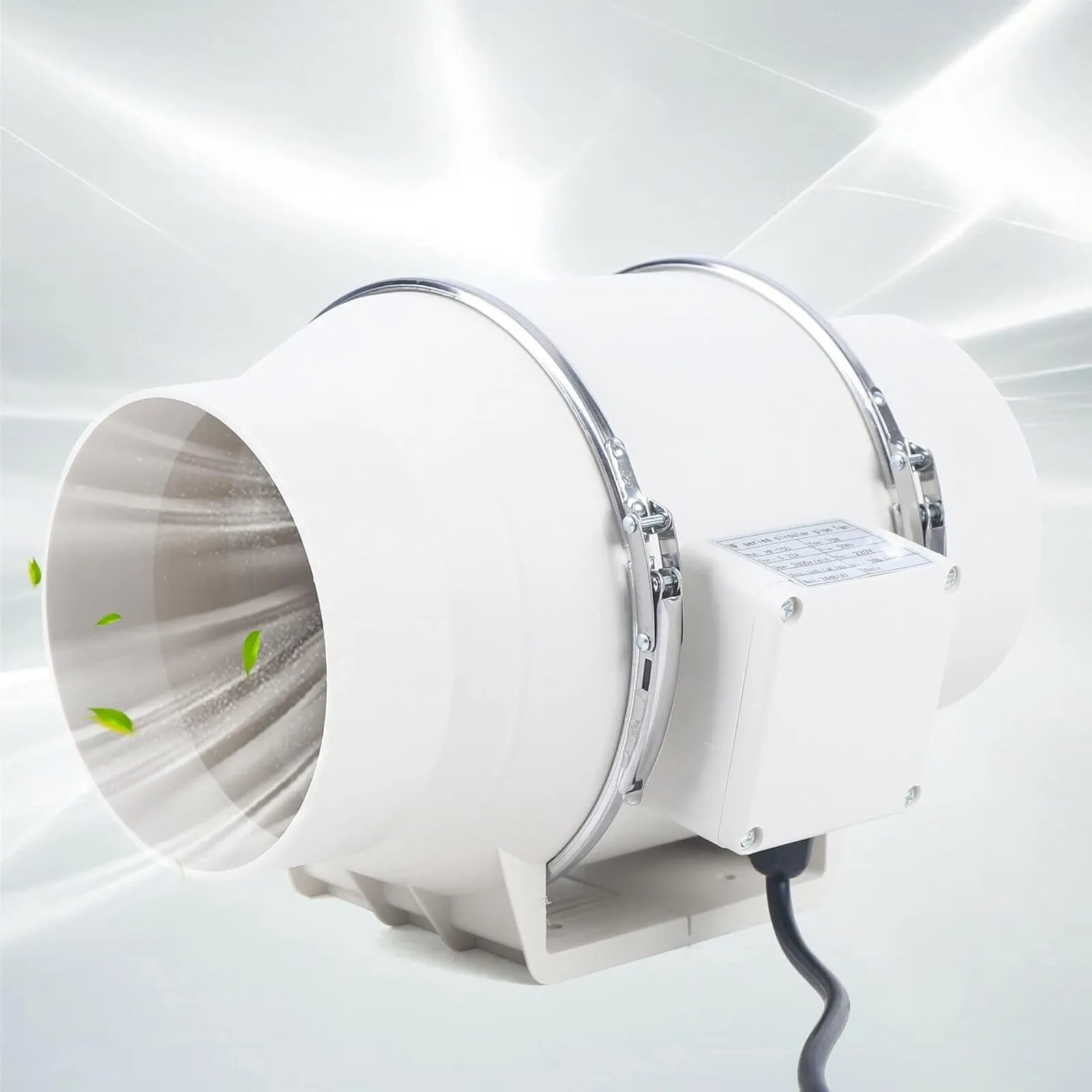 YIYIBYUS 220 V Abluftventilatoren, Rohrkanal-Lüftungsventilator, geräuschlos, für Badezimmer, Abluftventilator, Küche, Toilette, Wand, Abluftkanalventilator