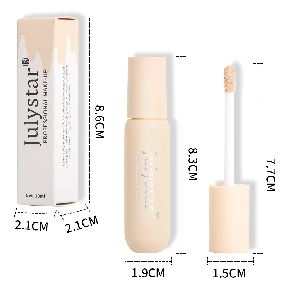 Julystar Nieuwe 10Ml Concealer Waterdichte Cosmetische Gezicht Concealer Stereoscopische Contouren Vloeibare Foundation Vrouw Voor Make-Up