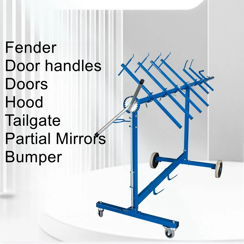 Automotive multifunctional paint spraying bracket door hood hood rotating tool holder bumper placing special racks