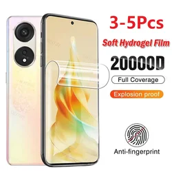 3-5Pcs Hydrogel Film For Oppo Reno 10 5G Reno10 Pro Screen Protector