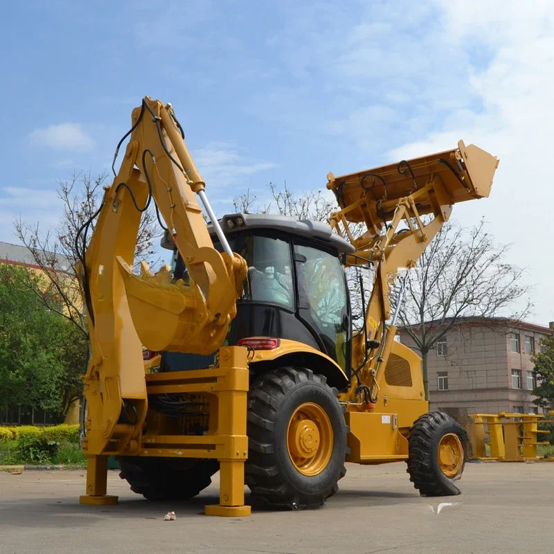 40-28 Excavation loading EPA two-end busy backhoe loader