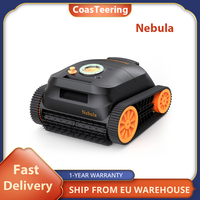 CoasTeering Nebula Cordless Robotic Pool Cleaner, 180 Mins Runtime, Wall Climbing , Brushless Motors, Smart Navigation, Cleaning