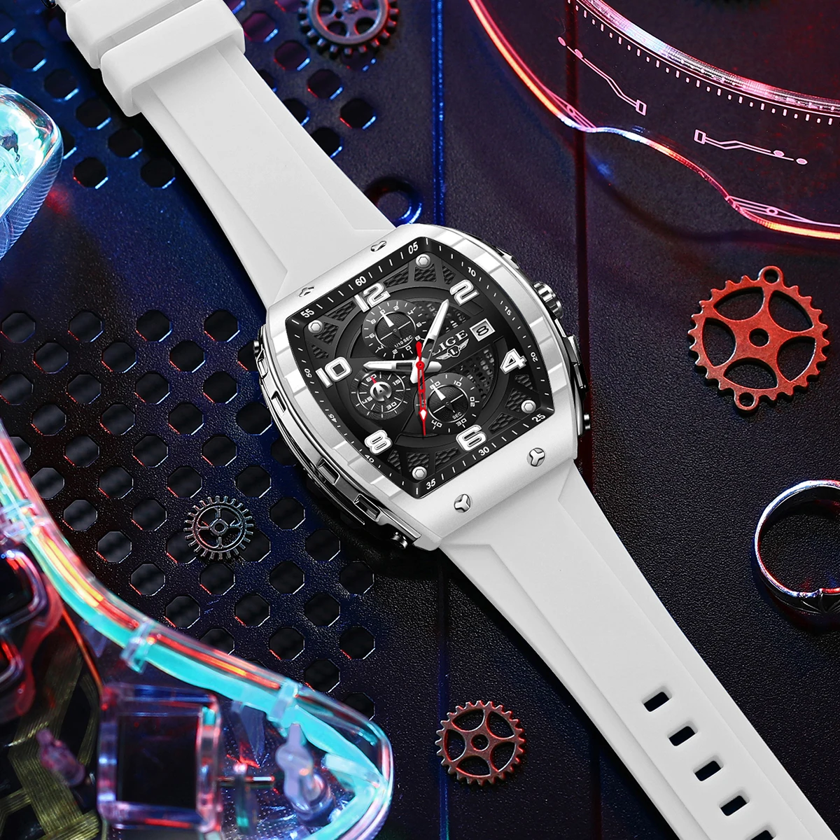 LIGE 2026 Luxury Quartz Men Wa - Outdoor Lighting Timer ulasan dan harga