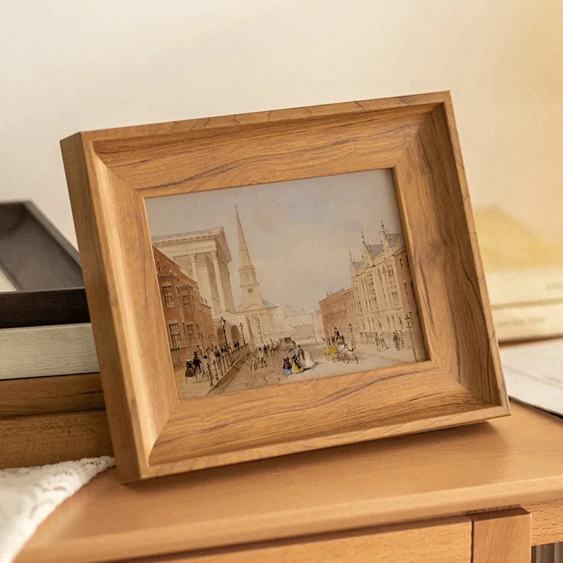 Vintage American Picture Frame Stand - 6 7 8 10 12inch & A4 Sizes Artistic Wall Photo Frames for Home Decor Gallery Wall Display