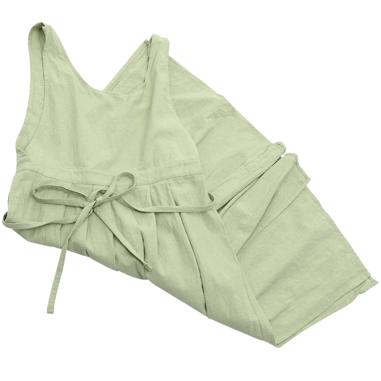 

Waist Apron Washable Cooking Cotton Linen Wear resistant Chef Woman White Kitchen Tool Storage Baking Gardening Pockets Home