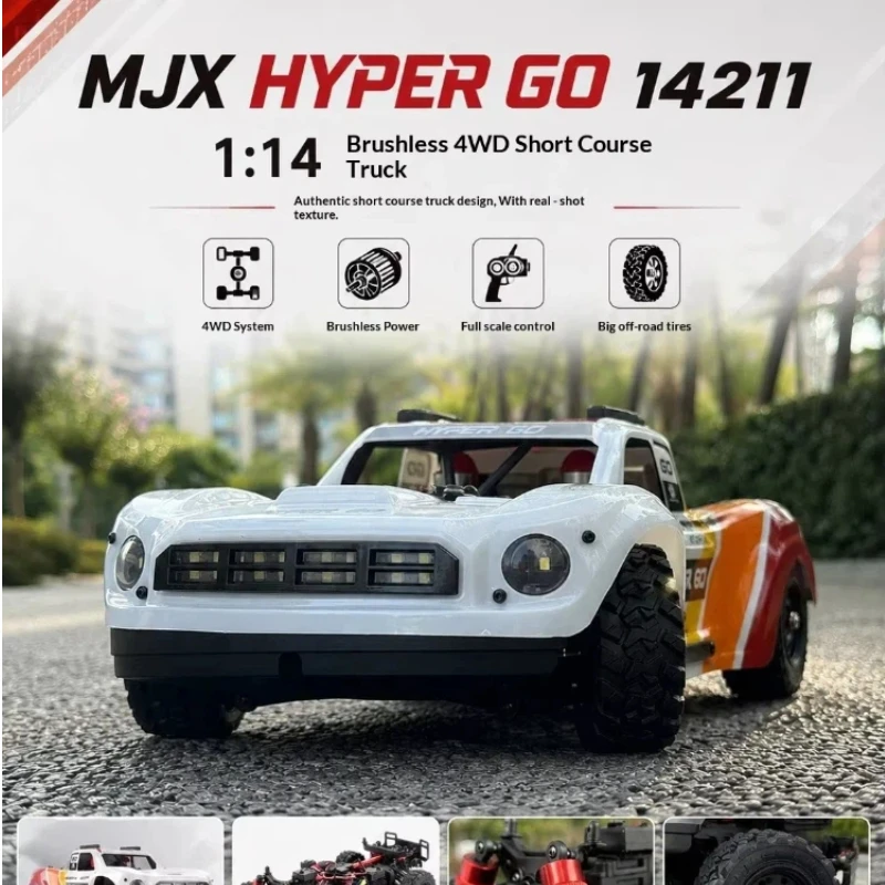 MJX 14211 1 14 4WD Brushless RC Car High Speed Short Course Truck Off Road Racing Drift Vehicle