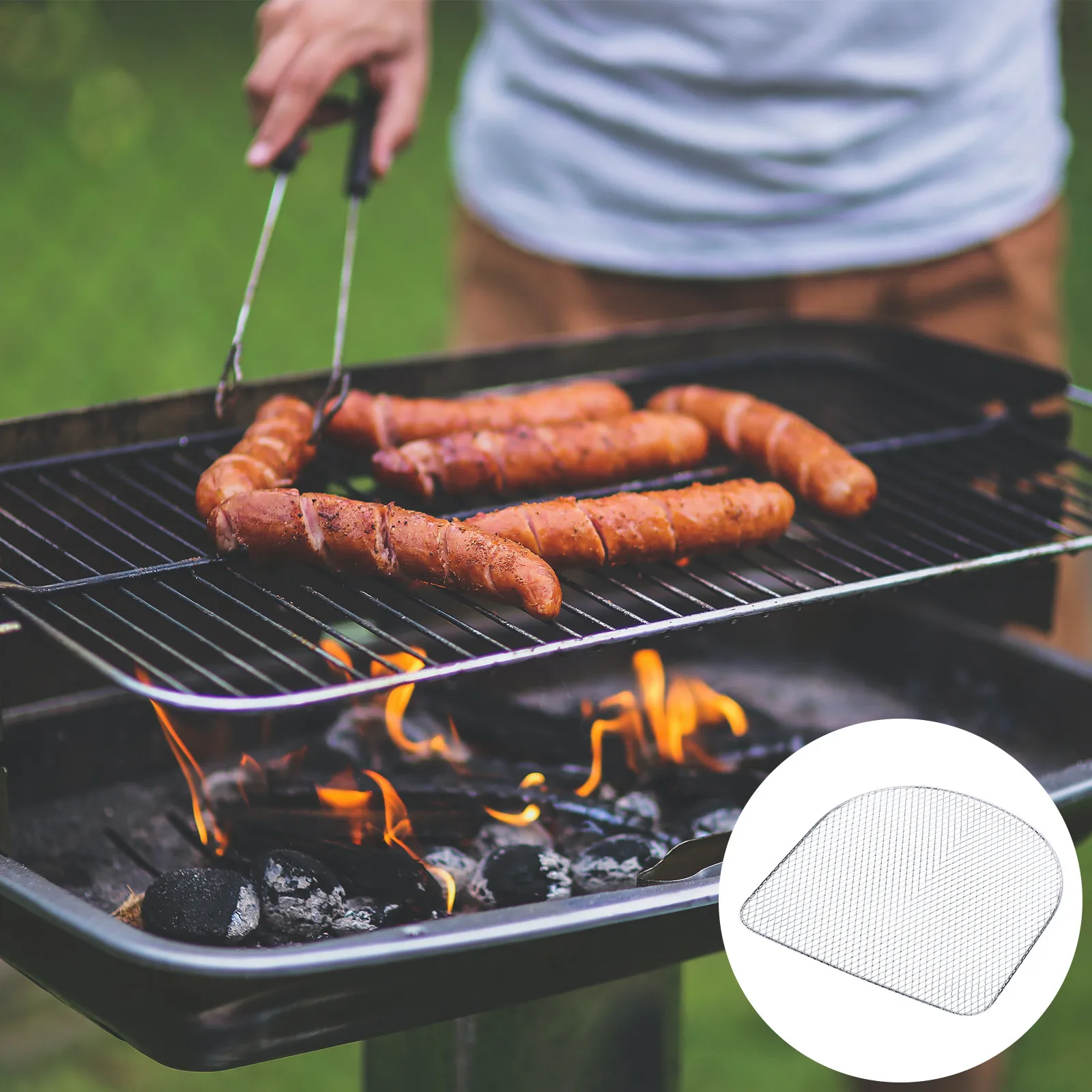 

1 шт. Корзина-форма для аэрофритюрницы из нержавеющей стали, многоразовая, для запекания куриных крылышек, ребер, рыбы, овощей, для дома, сада, кемпинга, приготовления пищи