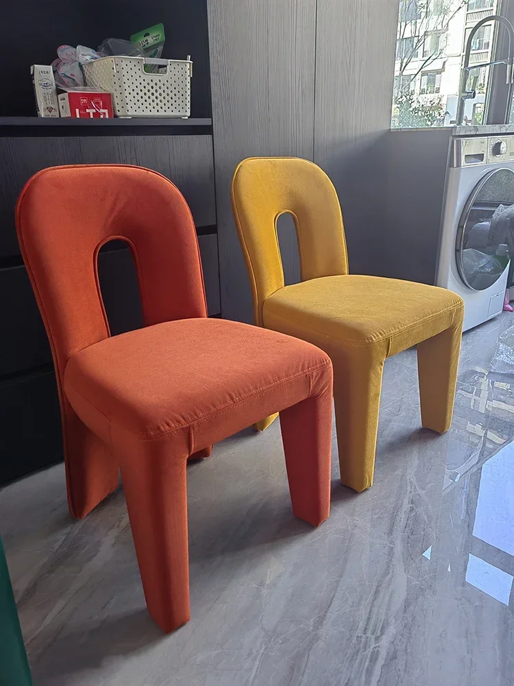 

Luxury Lamb Fleece Makeup Chair,Home,Living Room,Dining Tables,Backrest Stool,Bedroom Dressing Table Chair, Furniture Customized