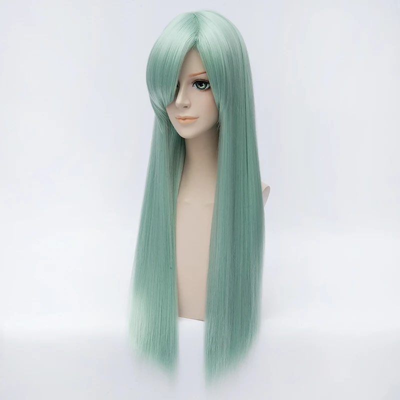 Anime The Seven Deadly Sins Elizabeth Liones Cosplay Wigs Long Straight Green Party Carnival Synthetic Hair Wig