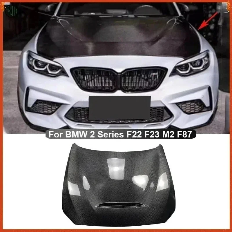 

For BMW 2 Series M2 F87 M2C Real Carbon Fiber 14-19 Exterior Hood Engine Cover The Decoration Modification Body Kit Accessories