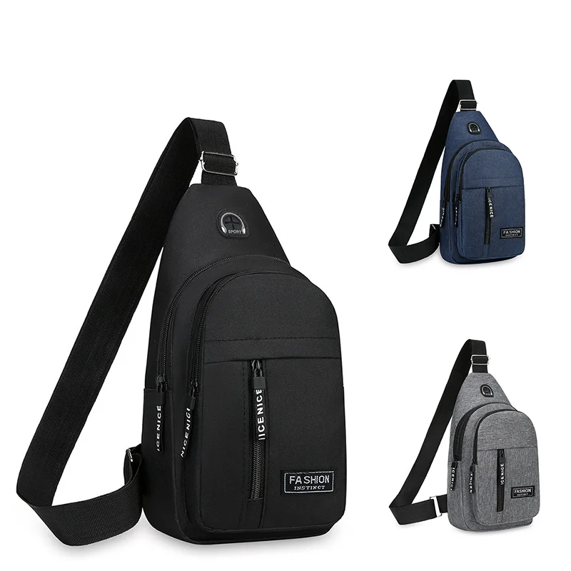 Fashionable and Trendy Lightweight New Men Shoulder Bags Chest Bag Multifuncional Crossbody Bags Travel Sling Bag