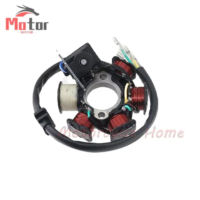 AliExpress 6 Poles 5 Wires Half-wave Ignition Magneto Stator For Gy6 50cc 70cc 90cc 110cc 125cc ATV Quad Pocket Bike
