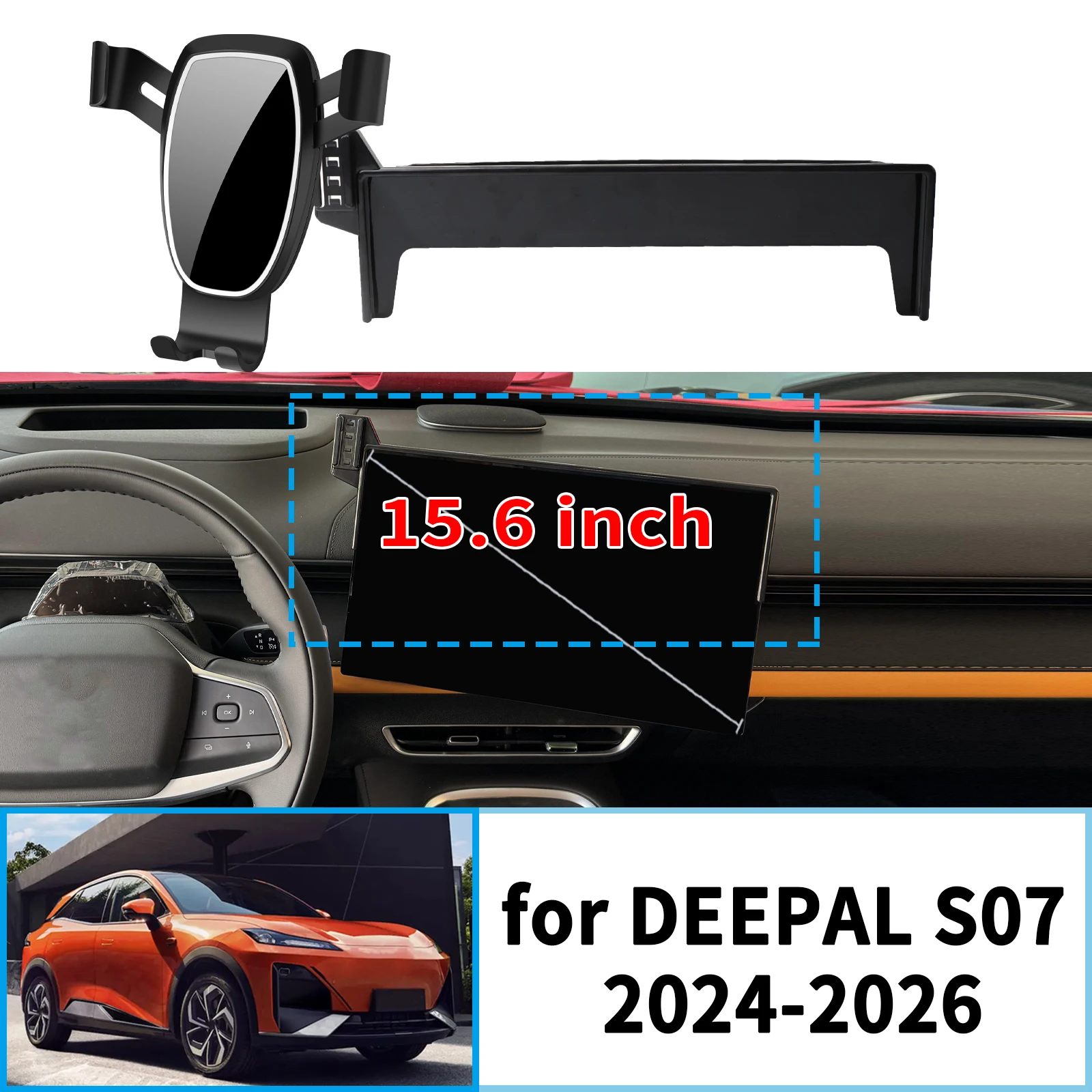 

for DEEPAL S07 2024 2025 2026 Navigation Bracke Screen Base Phone Holder Mount Car ​​accessoires