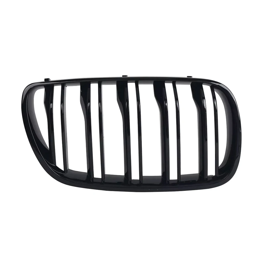 1 Pair Front Kidney Grille Compatible for E83 X3 2007-2010 Facelift Dual Slat Front Kidney Bumper Grille Grill Scratch-Resistant