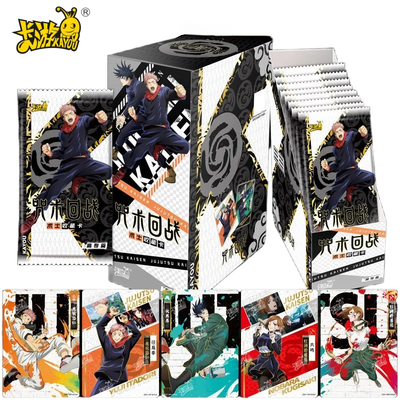 KAYOU Jujutsu Kaisen Advanced Edition Warlock Card BP Полный набор MR Gojo Satoru UR Аниме Детская коллекционная карта игрушек в подарок