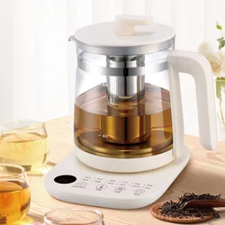 1.8L Electric Kettle Office Glass Flower Teapot Temperature Control Health Kettle 24h Appointment Stew Boil Kettle Multifunction