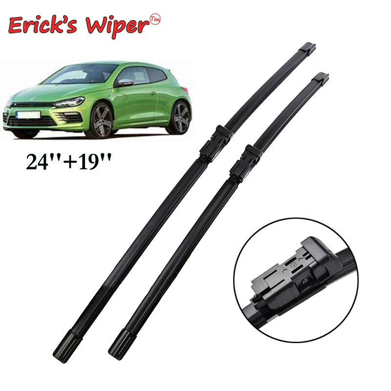 Erick's Wiper LHD Front Wiper Blades For VW Scirocco 2008 - 2015 Windshield Windscreen Clean Window Car Rain Brushes 24