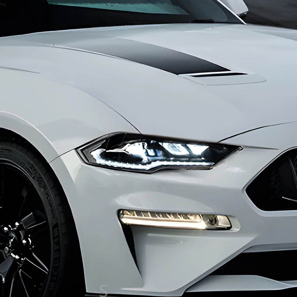 

Car Front Lamps For Ford Mustang 2018-2023 LED Auto Headlights Assembly Upgrade Dynamic Flashing Projector Lens Car Accessories