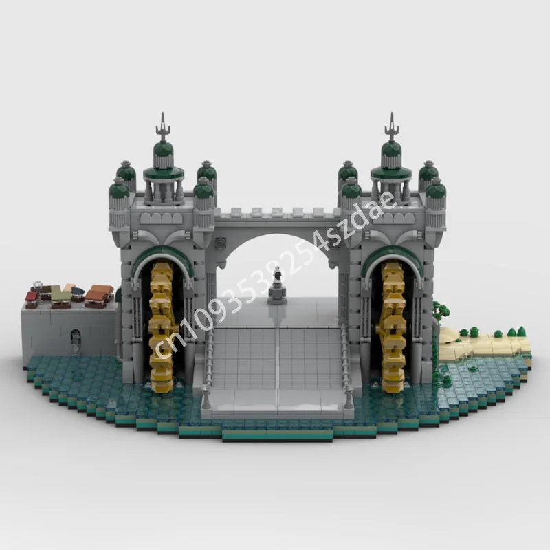 

1984 шт. MOC L'arche des aubes Архитектурные строительные блоки Рождественская игрушка в подарок Обучающие DIY Образование Детское строительство