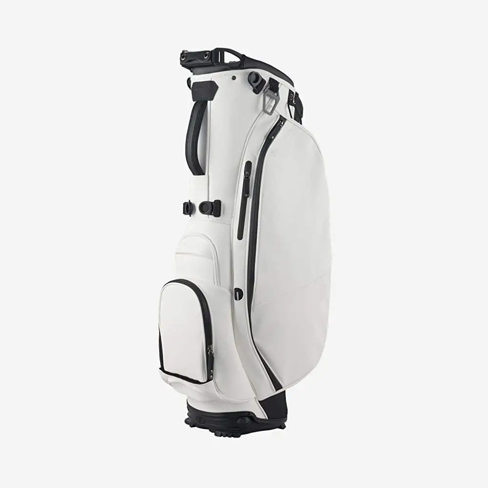 

New Trend & High Quality Personalized Customized White PU Leather Golf Stand Caddy Bag for Men