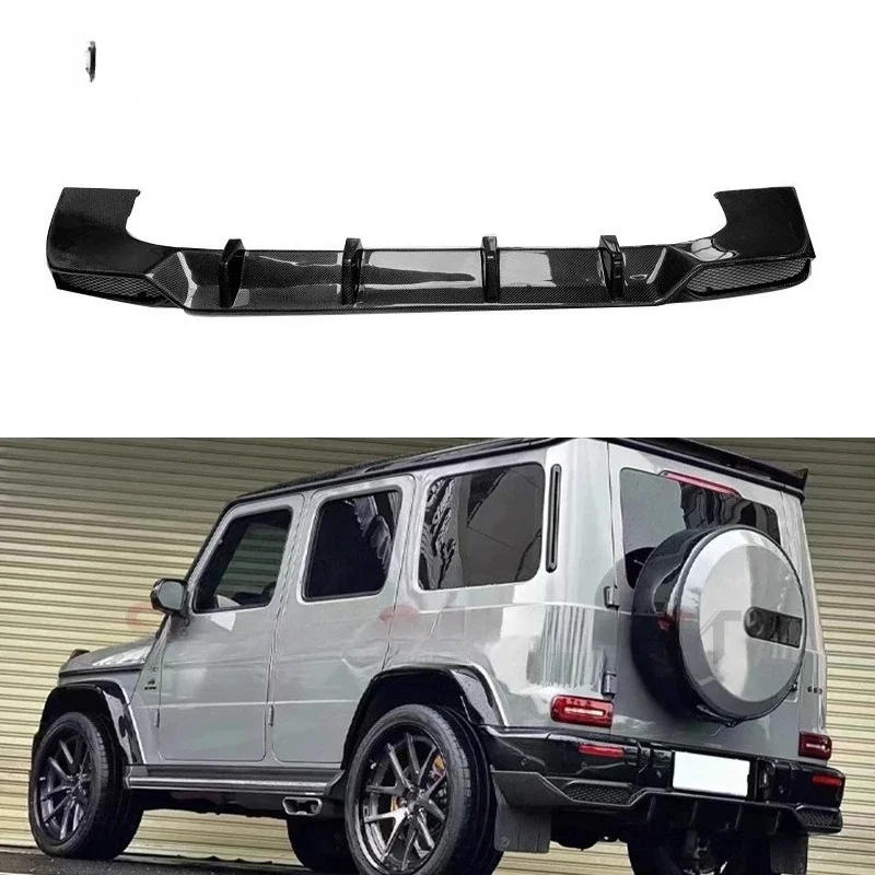 Suitable For Mercedes-Benz G-Class W464 Carbon Fiber Rear Lip TOP Diffuser Rear Bumper Tail Lip Modified Surround Accessories