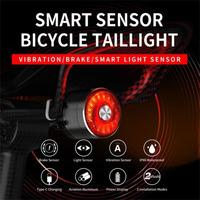 TOWILD TL05 Rear Light Bicycle Smart Auto Brake Sensing Light IPX6 Waterproof USB Charging LED Cycling Light Warning Taillight