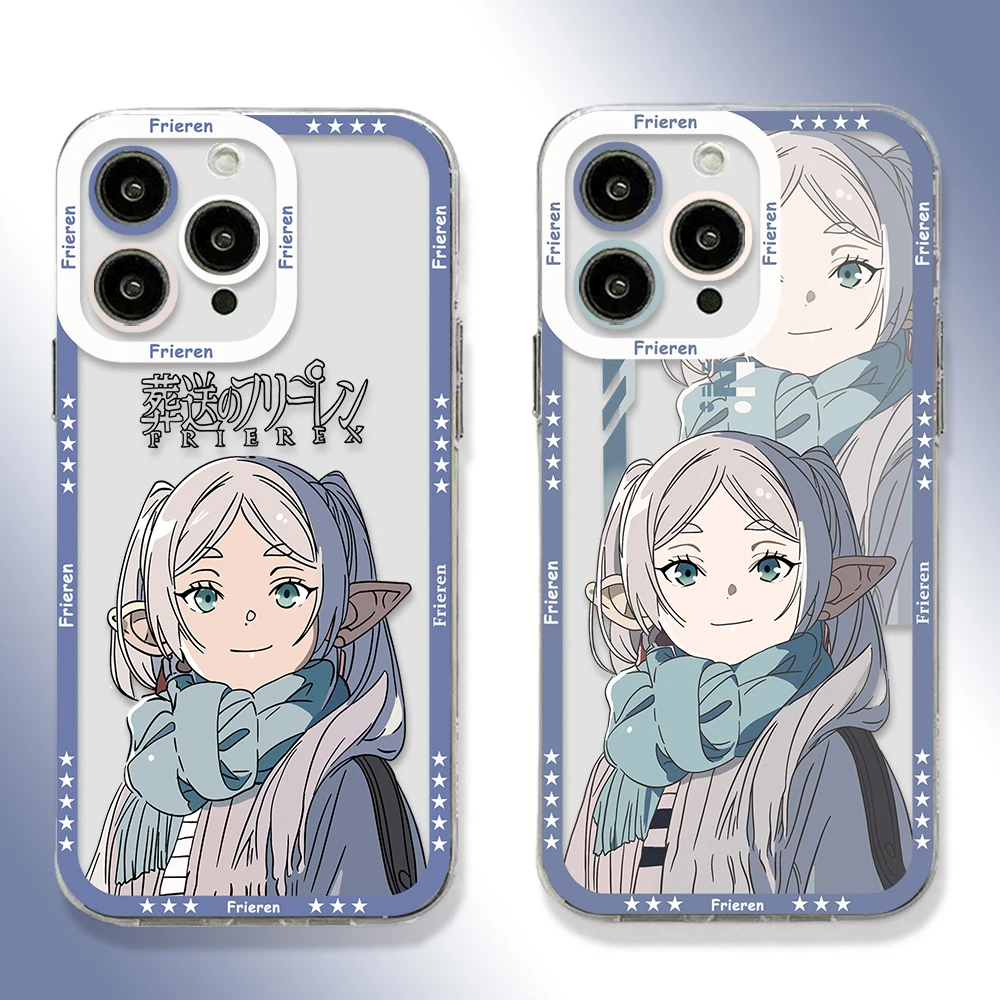 Etui Anime Frieren poza podróżami na telefon IPhone 15 14 13 12 11 Mini Pro Max X XR XSMax 6S 6 7 8 Plus SE20