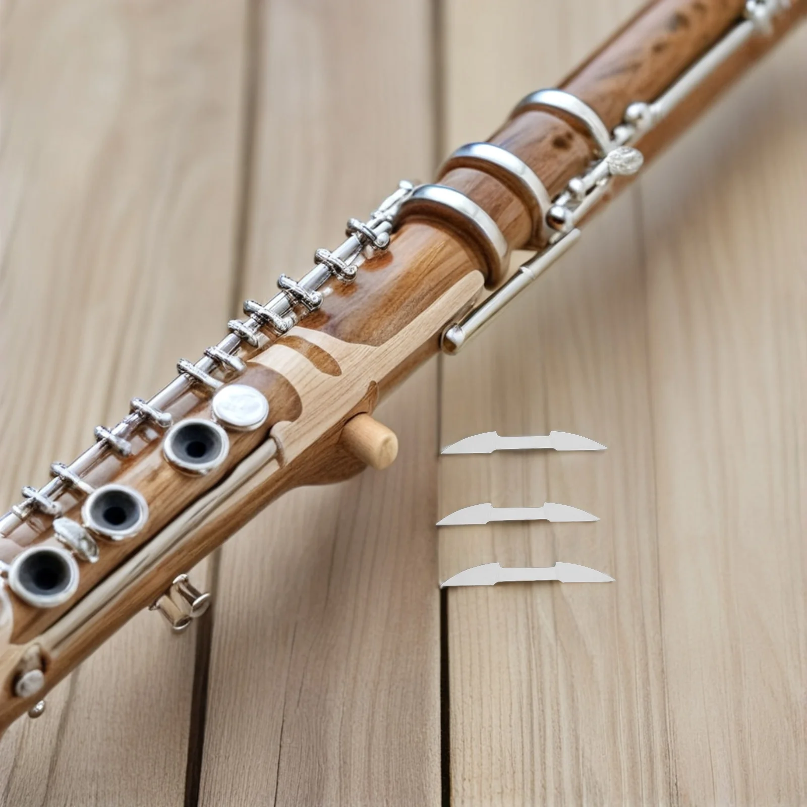 

10Pcs Flute Training Devices Beginner Chinese Woodwind Stickers 0.2mm Ultra-Thin Self-Adhesive Anti-Slip for Consistent Playing