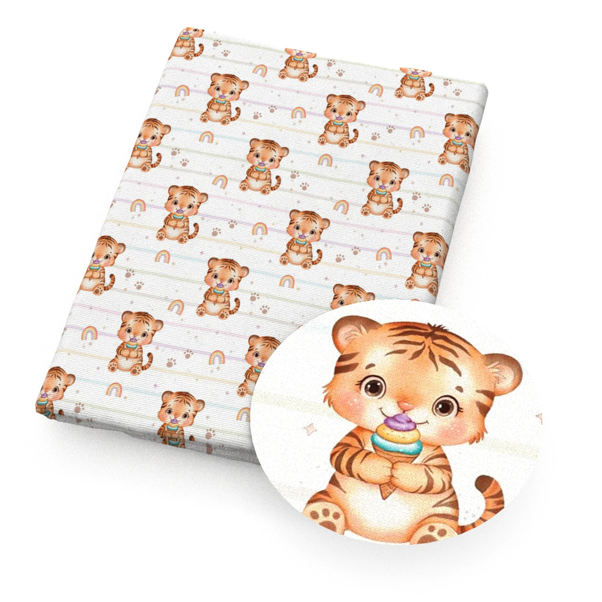 50*145cm Animal Monkey Plane Printed Polyester Cotton Fabric for Tissue Sewing Quilting Fabrics Needlework Material DIY Handmade