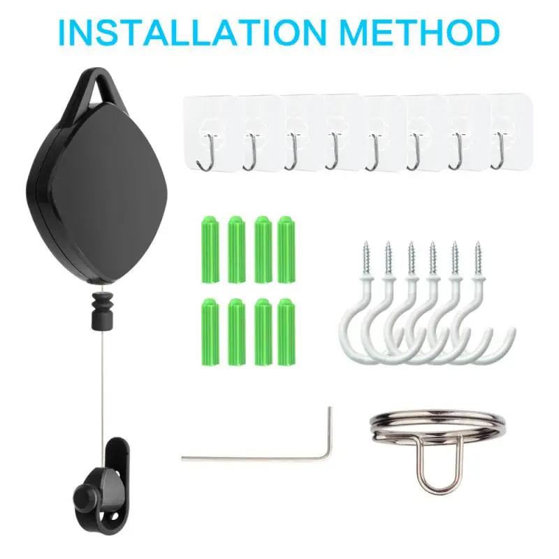 Universal Silent VR Cable Hook Helmet Cable Hook Cable Organizer Automatic Ceiling Pulley System For 2