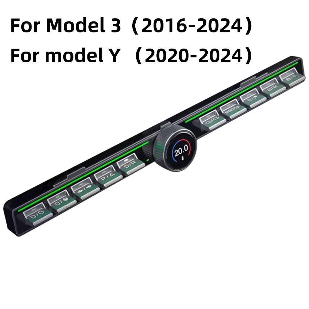 

New upgrade For Tesla Model 3 & Y 2016-2024 Highland Physical Control Multi-function Button With Rotating LCD Display