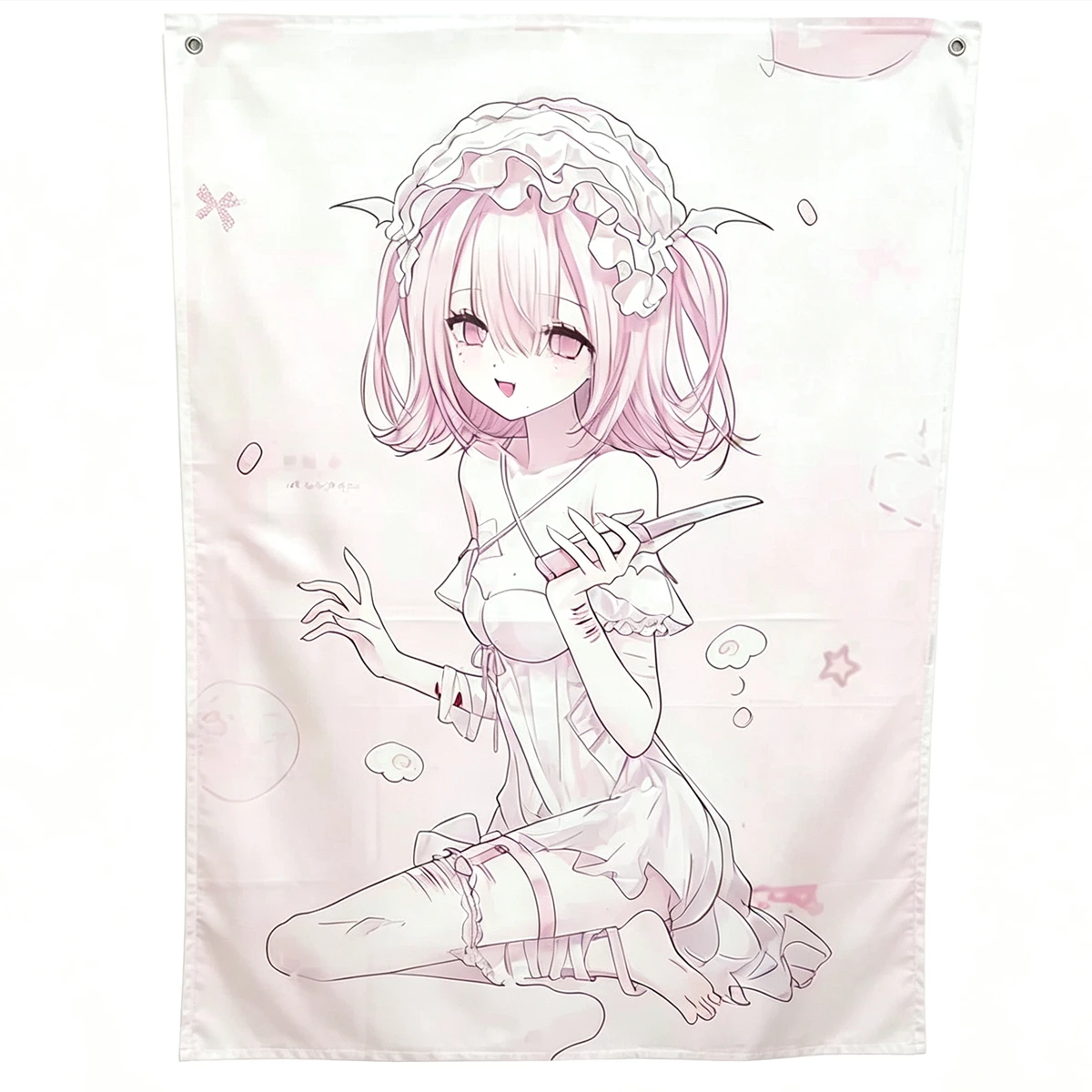 A Lifestyle Banner Representing the Bald Community Featuring Aesthetics for Wall Hangings Tapestries and Background Fabric