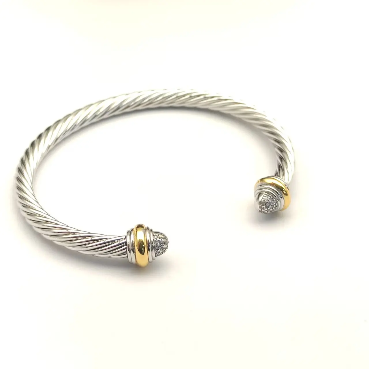 

S925 sterling silver new 5mm silver diamond hook bracelet neutral fashion personality simple hip-hop trend retro luxury jewelry