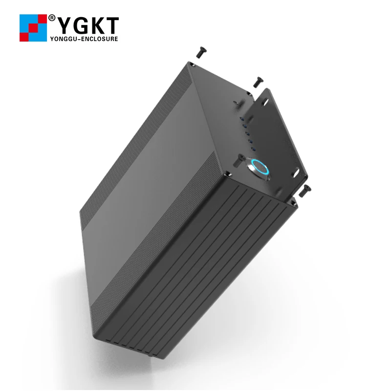 Aluminum Extrusion Electronic Enclosure Sheet Metal PCB Circuit Board Housing Extruded Split Type Battery Box H20 107*47MM