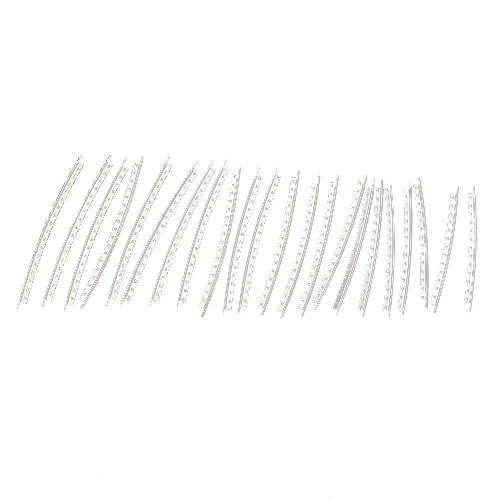 

24 Pcs Fret Wire Copper Nickel Alloy Electric Bass Cupronickel Silver Durable Copper Nickel Alloy Fret Wire Professional