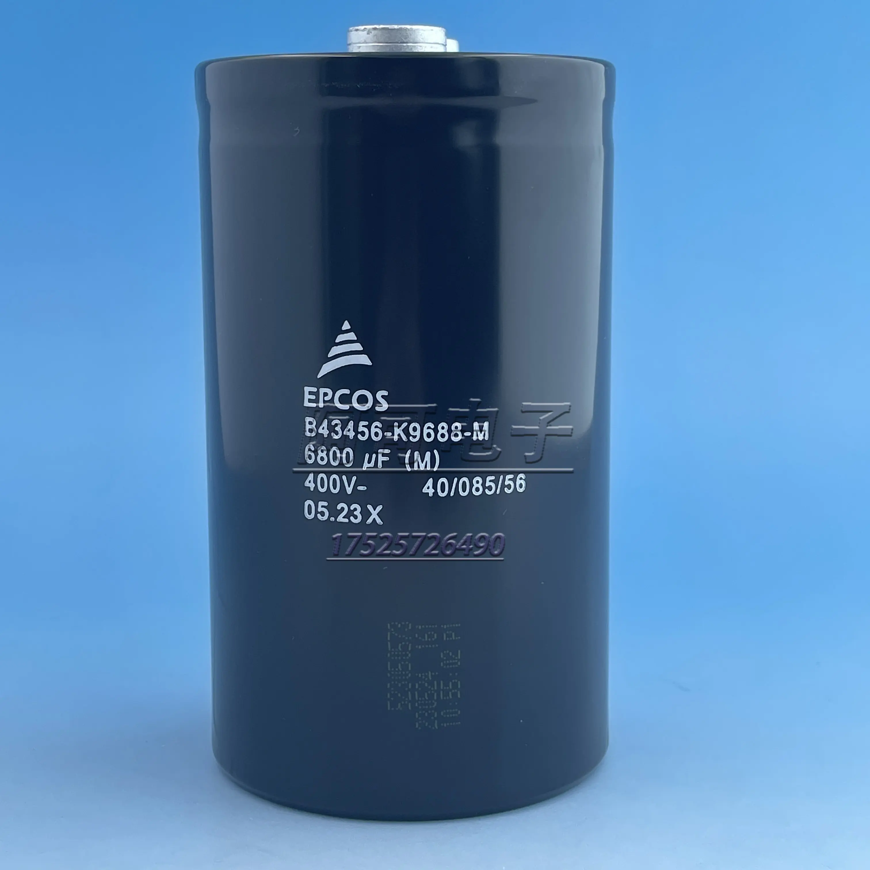 Capacitor eletrolítico Siemens Original Import, Alemanha Caixa original, 450V, 6800UF, EPCOS 400V