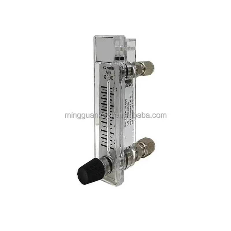 Compact Direct Reading Flow Meter 10-100 CC/min, 1/8 NPT Male, for Lab Drying Oven and Laboratory Equipment