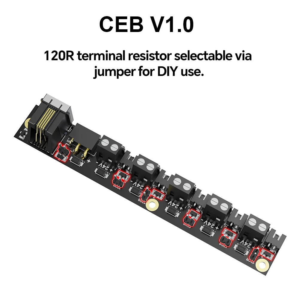 BIGTREETacétone CEB V1.0 Klipper LilBus 6 000 Board 120R, résistance terminale sélectionnable pour 2020 profilés en aluminium, imprimante 3D bricolage