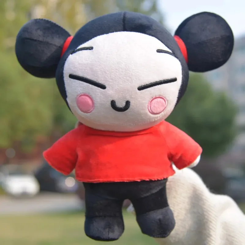 25 cm Kawaii Pucca e Garu giocattoli di peluche Cina bambola cartone animato carino morbido bambole di pezza figura cuscino per dormire regalo di compleanno per bambini