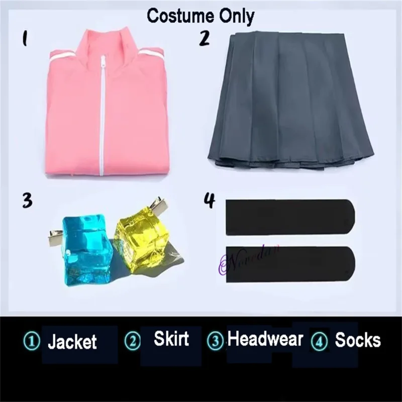 

ss13Hitori Bocchi The Rock Gotou Hitori Косплей Костюм Аниме Девушки JK Униформа Розовая Толстовка Куртка Парик Головные Уборы Хэллоуин Женщины D