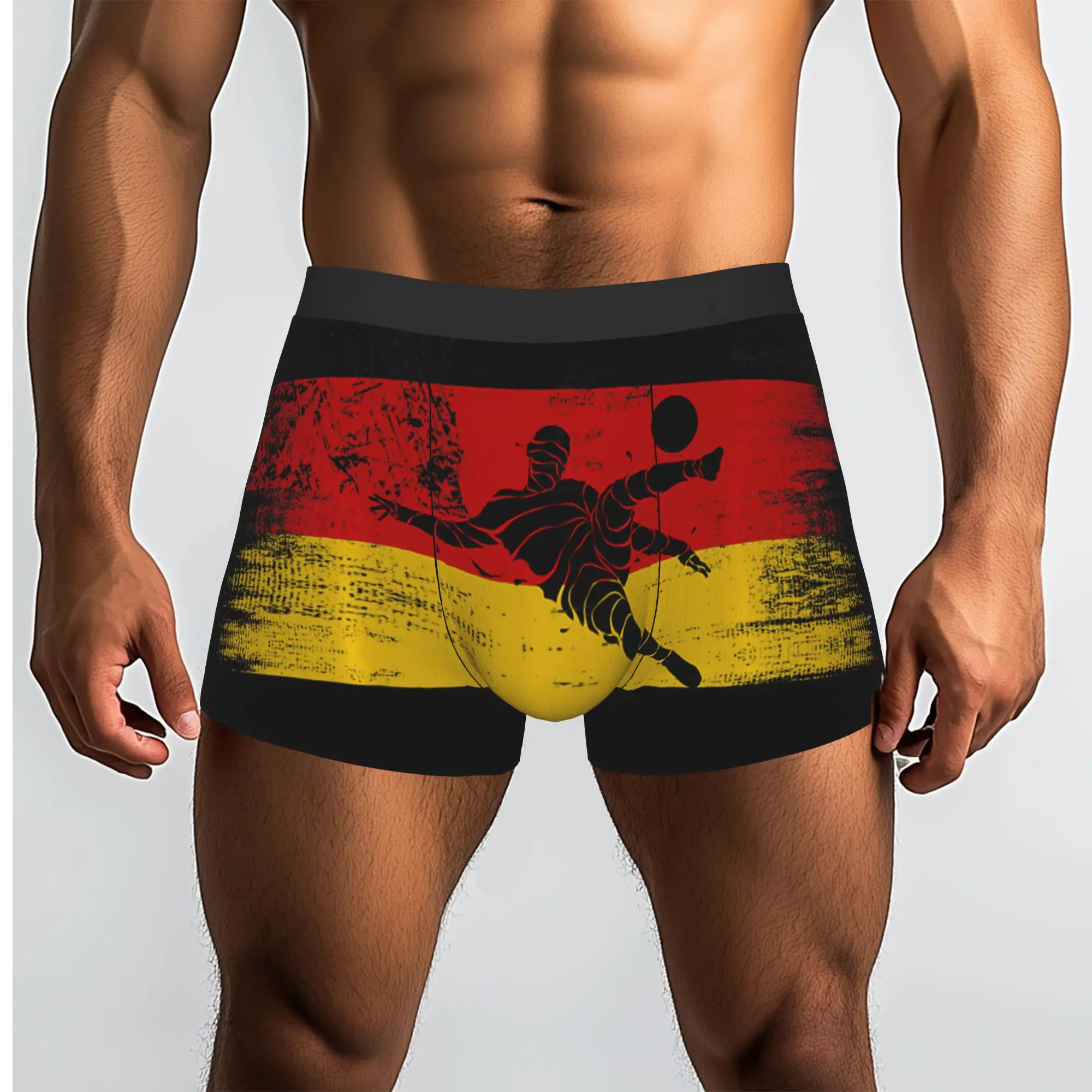 Germany Football Futbol  Germany Underpants Homme Panties Men's Underwear Print Shorts Boxer Briefs