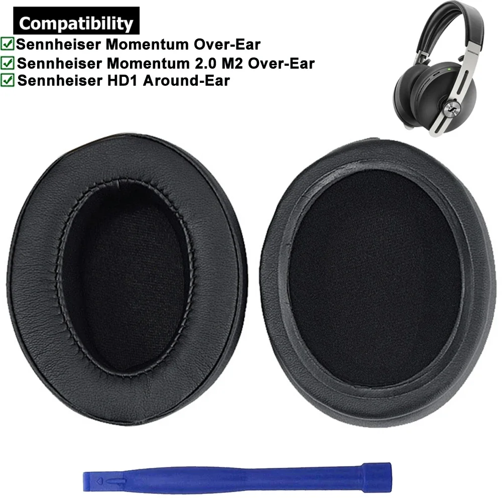 Replacement Earpads Ear Pads Cushion Muffs for Sennheiser Momentum 1 1.0 2 2.0 M2 HD1 Wireless Wired Over Around Ear Headphones