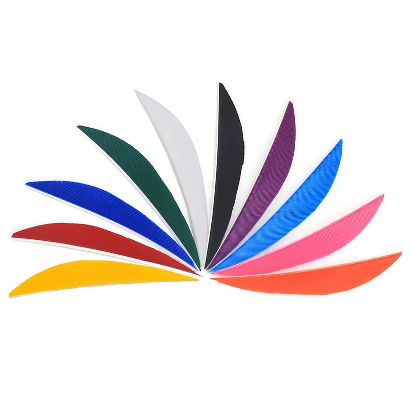 

50pcs Archery Turkey Feathers 3inch Spindle-Shaped Natural Feather Arrow Fletches Hunting Shooting Accessories
