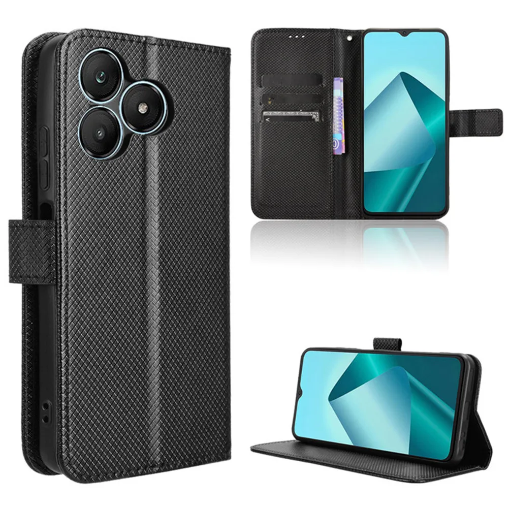 For Wiko T20 Luxury Flip Diamond Pattern Skin PU Leather Wallet Stand Case For Wiko T20 T 20 WikoT20 Phone Bag