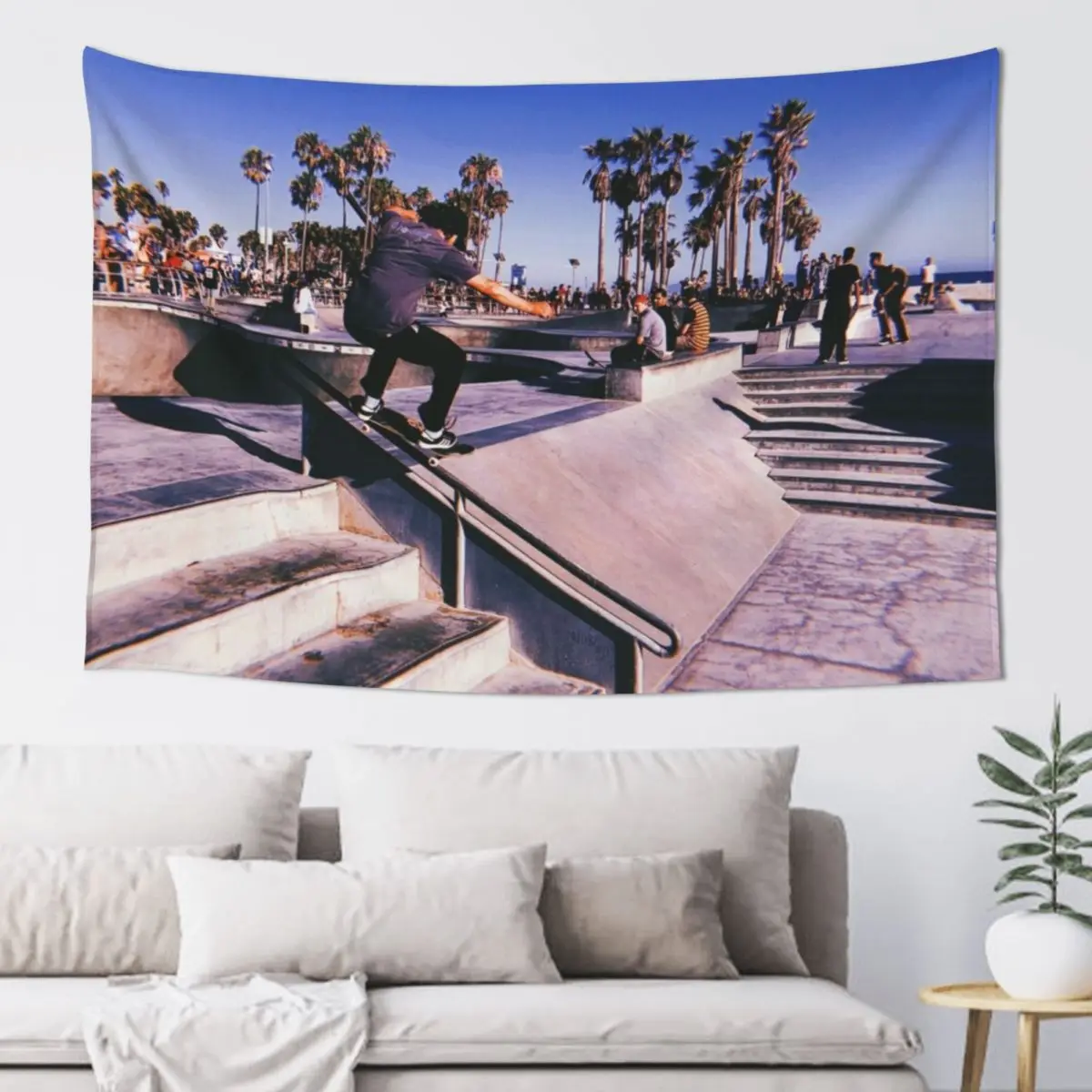 

Venice Beach Skate Park Tapestry Wall Hangings Decoration Bedroom Decor Art Mural Tapestry