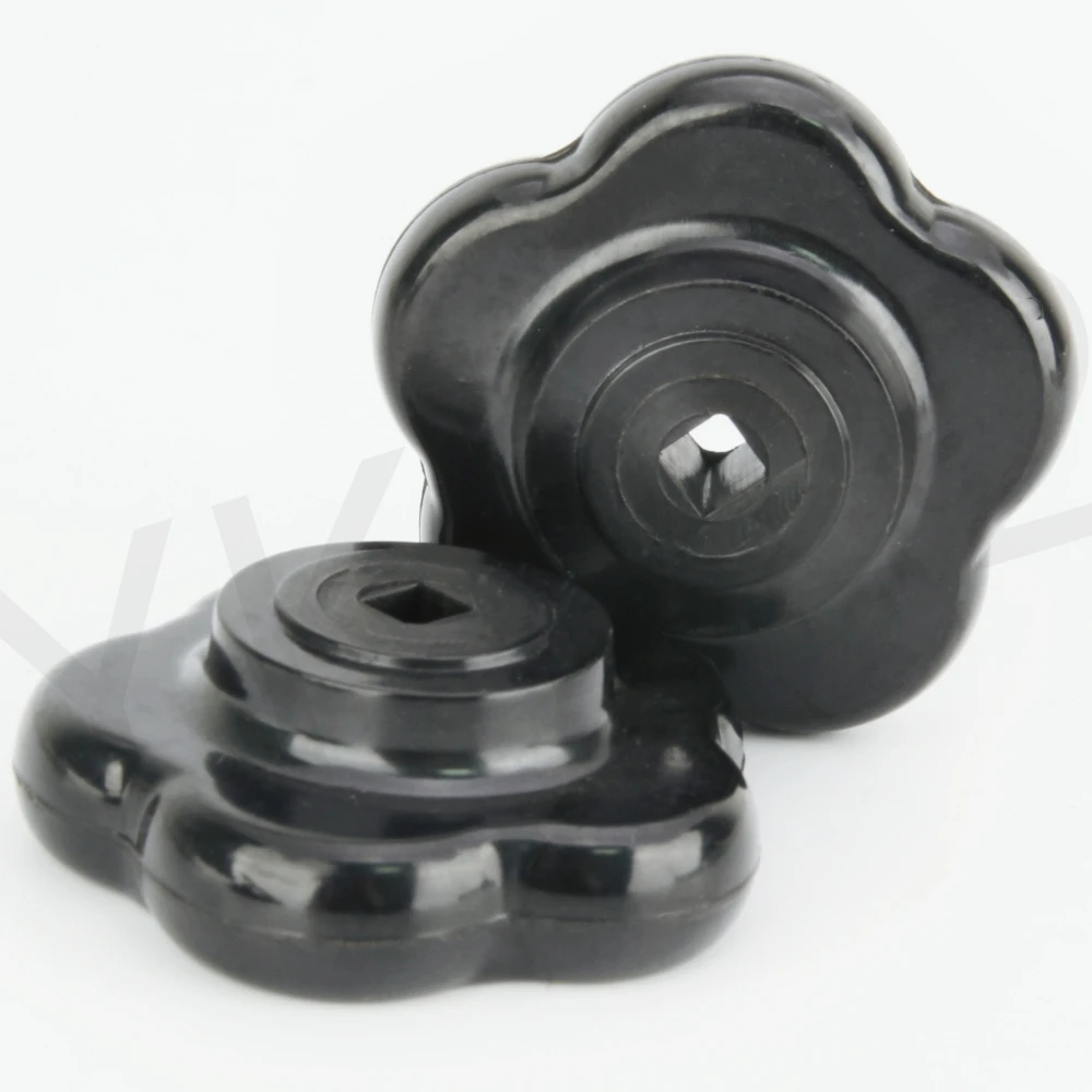 Customized YK922 Bakelite Plum Butterfly Knob Square Hole High And Low Voltage Handle For Mechanical Equipment