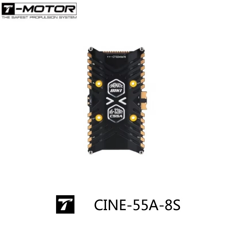 T-Motor CINE-55A-8S-BLHeli_32 8-IN-1 Professional Cinematic ESC Combine This ESC with The F7 Pro Flight Controller