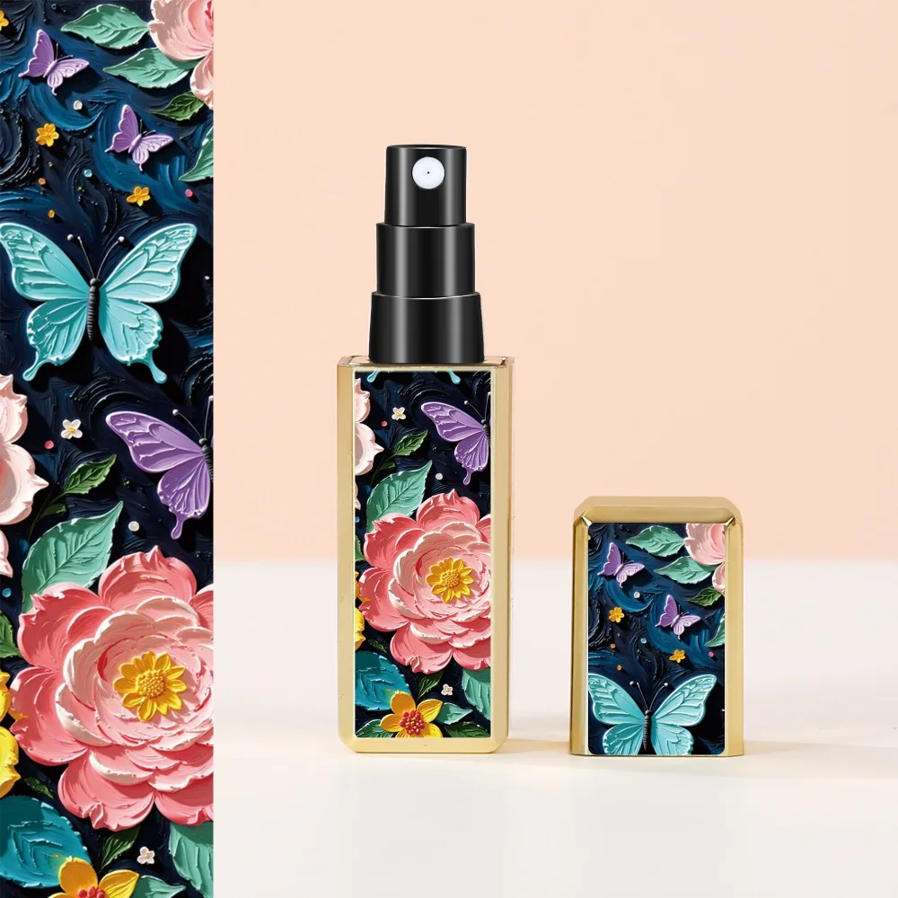 New 5ml Mini Perfume Bottle Empty Refillable Empty Cosmetic Containers Storage Sprayer Portable Spray Rotating Bottle